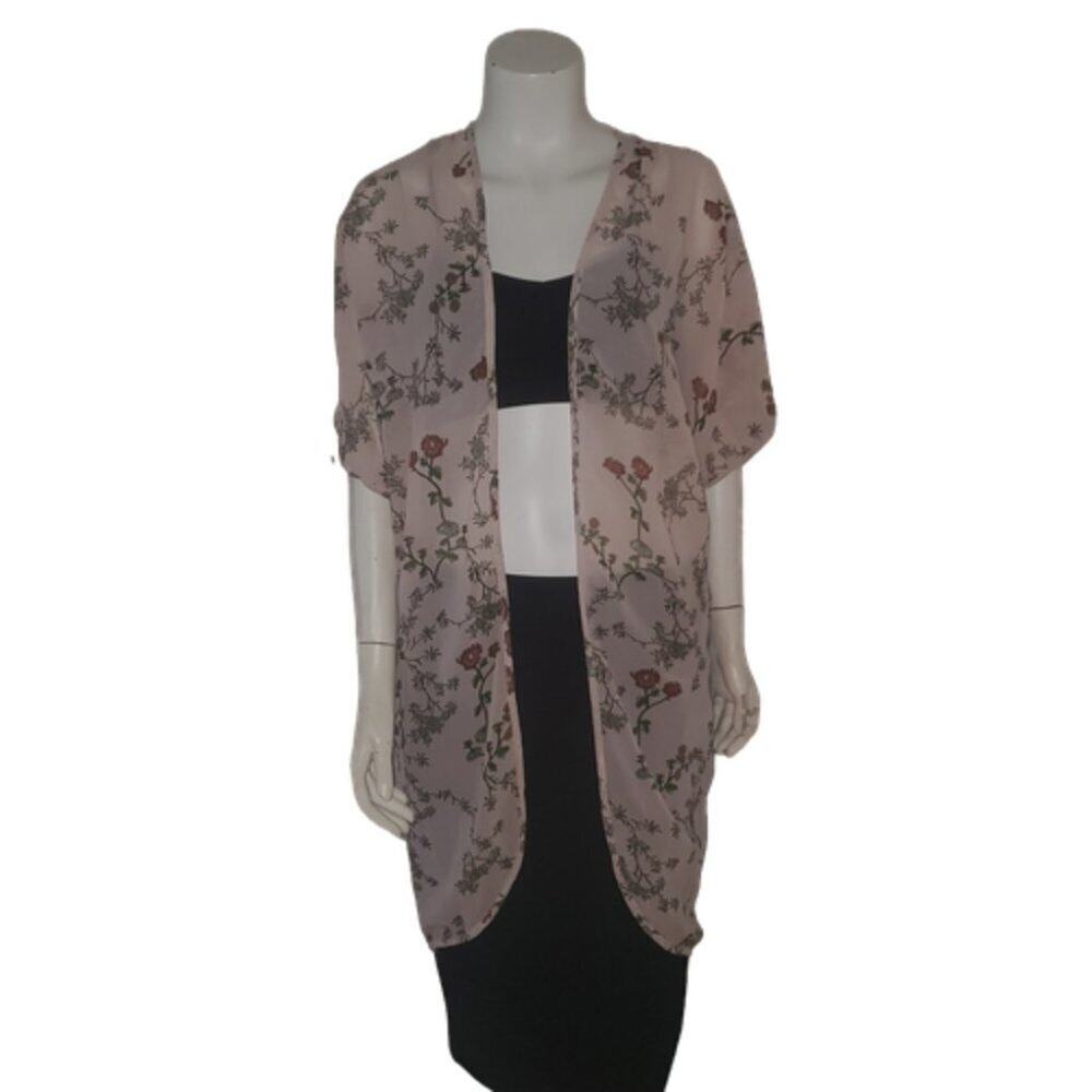 Live 4 Truth || Floral Sheer Cardigan ||  Medium EUC